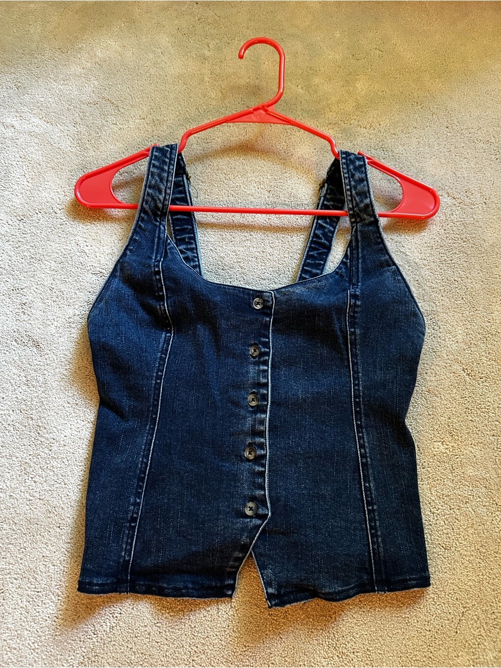 Free People button up tank vest XS